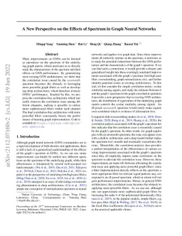 A New Perspective on the Effects of Spectrum in Graph Neural Networks