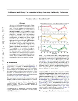Calibrated and Sharp Uncertainties in Deep Learning via Density Estimation