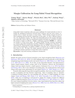 Margin Calibration for Long-Tailed Visual Recognition
