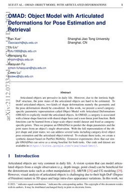 OMAD: Object Model with Articulated Deformations for Pose Estimation and
  Retrieval