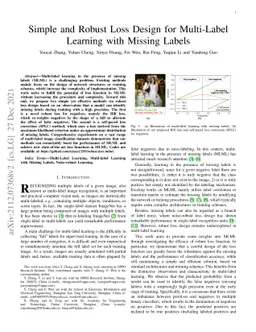 Simple and Robust Loss Design for Multi-Label Learning with Missing
  Labels