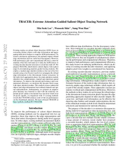 TRACER: Extreme Attention Guided Salient Object Tracing Network