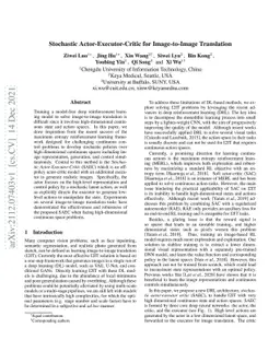 Stochastic Actor-Executor-Critic for Image-to-Image Translation