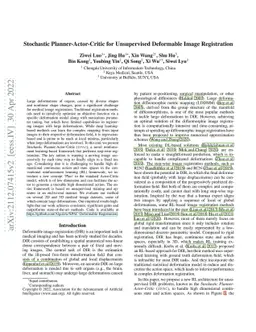Stochastic Planner-Actor-Critic for Unsupervised Deformable Image
  Registration