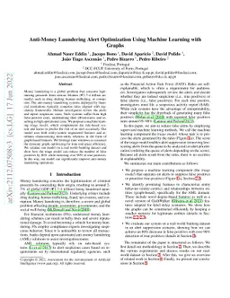 Anti-Money Laundering Alert Optimization Using Machine Learning with
  Graphs