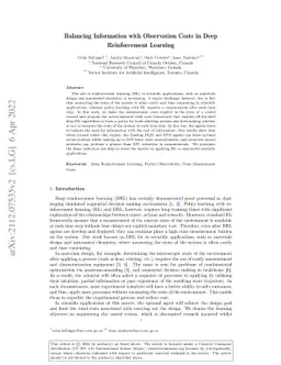 Scientific Discovery and the Cost of Measurement -- Balancing
  Information and Cost in Reinforcement Learning