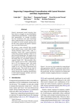 Improving Compositional Generalization with Latent Structure and Data
  Augmentation