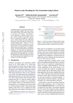 Massive-scale Decoding for Text Generation using Lattices