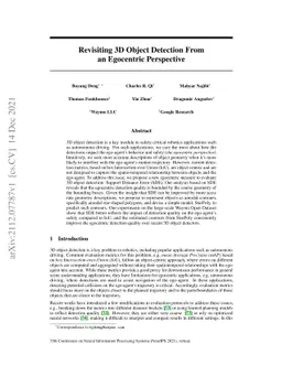 Revisiting 3D Object Detection From an Egocentric Perspective