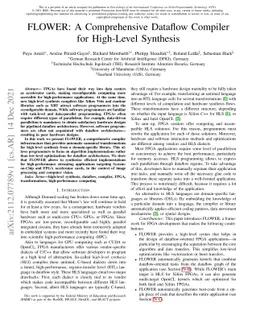 FLOWER: A comprehensive dataflow compiler for high-level synthesis