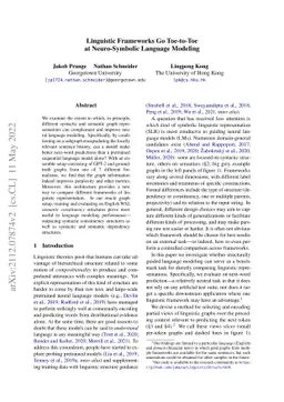 Linguistic Frameworks Go Toe-to-Toe at Neuro-Symbolic Language Modeling