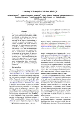 Learning to Transpile AMR into SPARQL