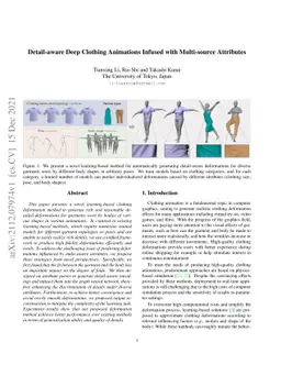 Detail-aware Deep Clothing Animations Infused with Multi-source
  Attributes