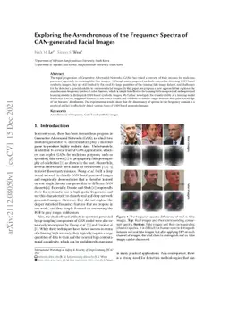 Exploring the Asynchronous of the Frequency Spectra of GAN-generated
  Facial Images