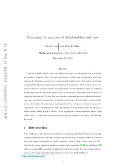Measuring the accuracy of likelihood-free inference