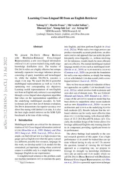 Learning Cross-Lingual IR from an English Retriever