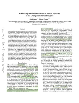 Rethinking Influence Functions of Neural Networks in the
  Over-parameterized Regime