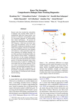 Know Thy Strengths: Comprehensive Dialogue State Tracking Diagnostics