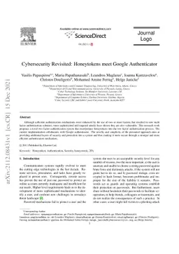 Cybersecurity Revisited: Honeytokens meet Google Authenticator