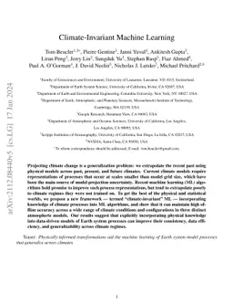 Climate-Invariant Machine Learning