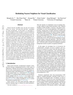 Rethinking Nearest Neighbors for Visual Classification