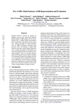 DocAMR: Multi-Sentence AMR Representation and Evaluation