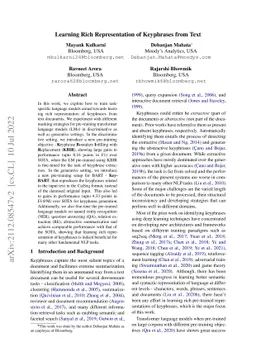 Learning Rich Representation of Keyphrases from Text