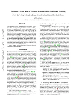 Isochrony-Aware Neural Machine Translation for Automatic Dubbing