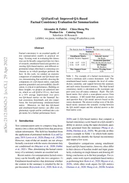 QAFactEval: Improved QA-Based Factual Consistency Evaluation for
  Summarization