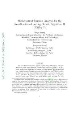 Mathematical Runtime Analysis for the Non-Dominated Sorting Genetic
  Algorithm II (NSGA-II)