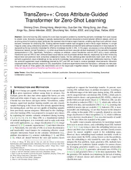 TransZero++: Cross Attribute-Guided Transformer for Zero-Shot Learning