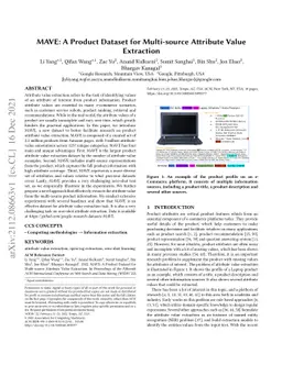 MAVE: A Product Dataset for Multi-source Attribute Value Extraction