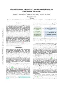 Pay More Attention to History: A Context Modelling Strategy for
  Conversational Text-to-SQL