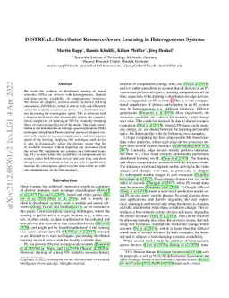 DISTREAL: Distributed Resource-Aware Learning in Heterogeneous Systems