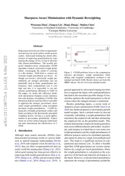 Sharpness-Aware Minimization with Dynamic Reweighting