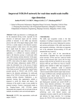Improved YOLOv5 network for real-time multi-scale traffic sign detection