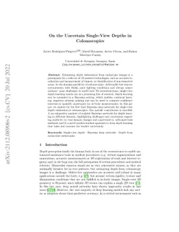 On the Uncertain Single-View Depths in Colonoscopies