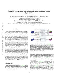 Slot-VPS: Object-centric Representation Learning for Video Panoptic
  Segmentation