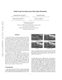 Stable Long-Term Recurrent Video Super-Resolution