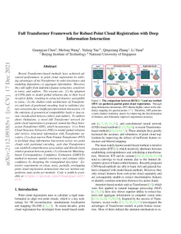 Full Transformer Framework for Robust Point Cloud Registration with Deep
  Information Interaction