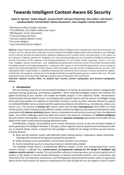 Towards Intelligent Context-Aware 6G Security