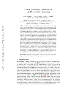 Visual Microfossil Identification via Deep Metric Learning