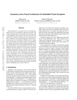 Symmetry-aware Neural Architecture for Embodied Visual Navigation