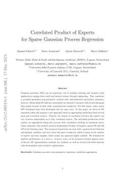 Correlated Product of Experts for Sparse Gaussian Process Regression