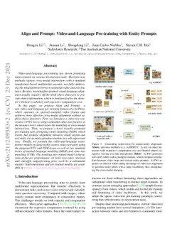 Align and Prompt: Video-and-Language Pre-training with Entity Prompts