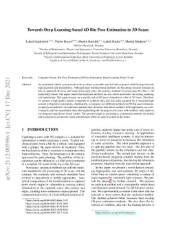 Towards Deep Learning-based 6D Bin Pose Estimation in 3D Scans