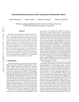 Video-Based Reconstruction of the Trajectories Performed by Skiers