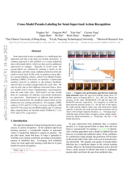 Cross-Model Pseudo-Labeling for Semi-Supervised Action Recognition