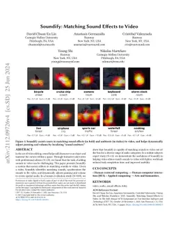 Soundify: Matching Sound Effects to Video