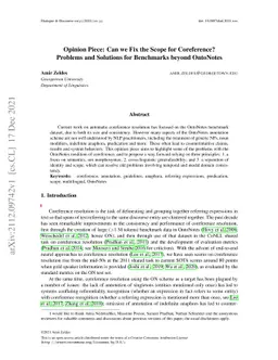 Can we Fix the Scope for Coreference? Problems and Solutions for
  Benchmarks beyond OntoNotes